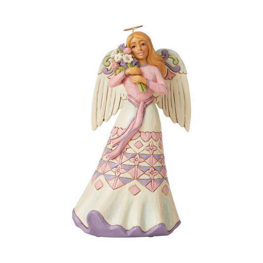 Angel Holding Flowers Figurine 6008794 by Jim Shore