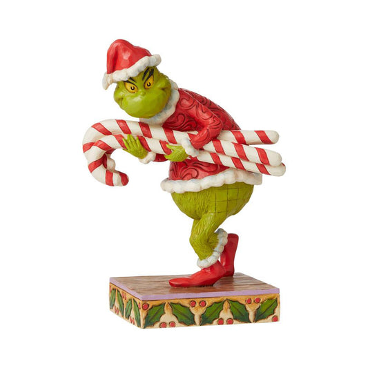 Grinch Stealing Candy Canes Figurine 6008888 by Jim Shore