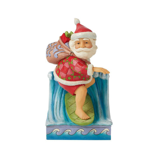 Santa Surfing Figurine 6008933 by Jim Shore