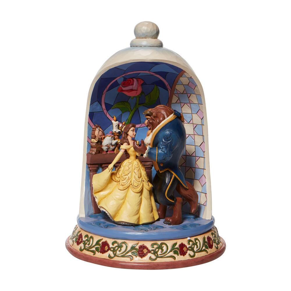 Disney's Beauty and the Beast Rose Dome Figurine 6008995 by Jim Shore