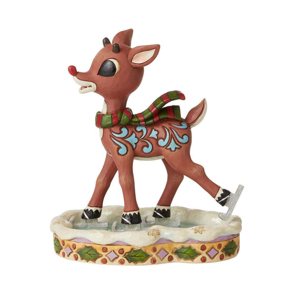 Rudolph Ice Skating Figurine 6009112 by Jim Shore