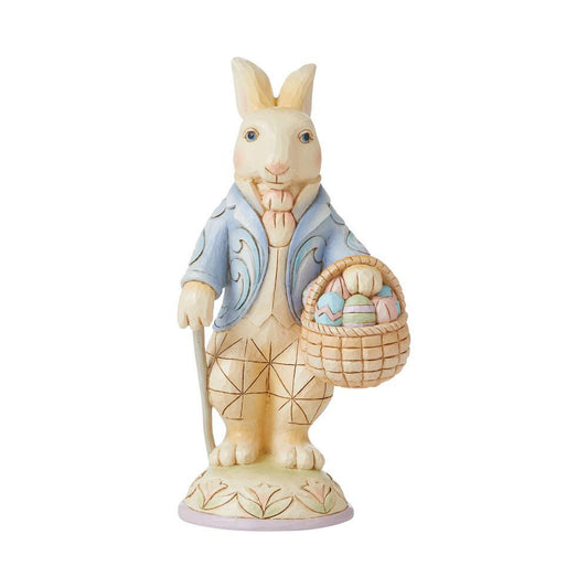 Easter Bunny with Basket Figurine 6009157 by Jim Shore