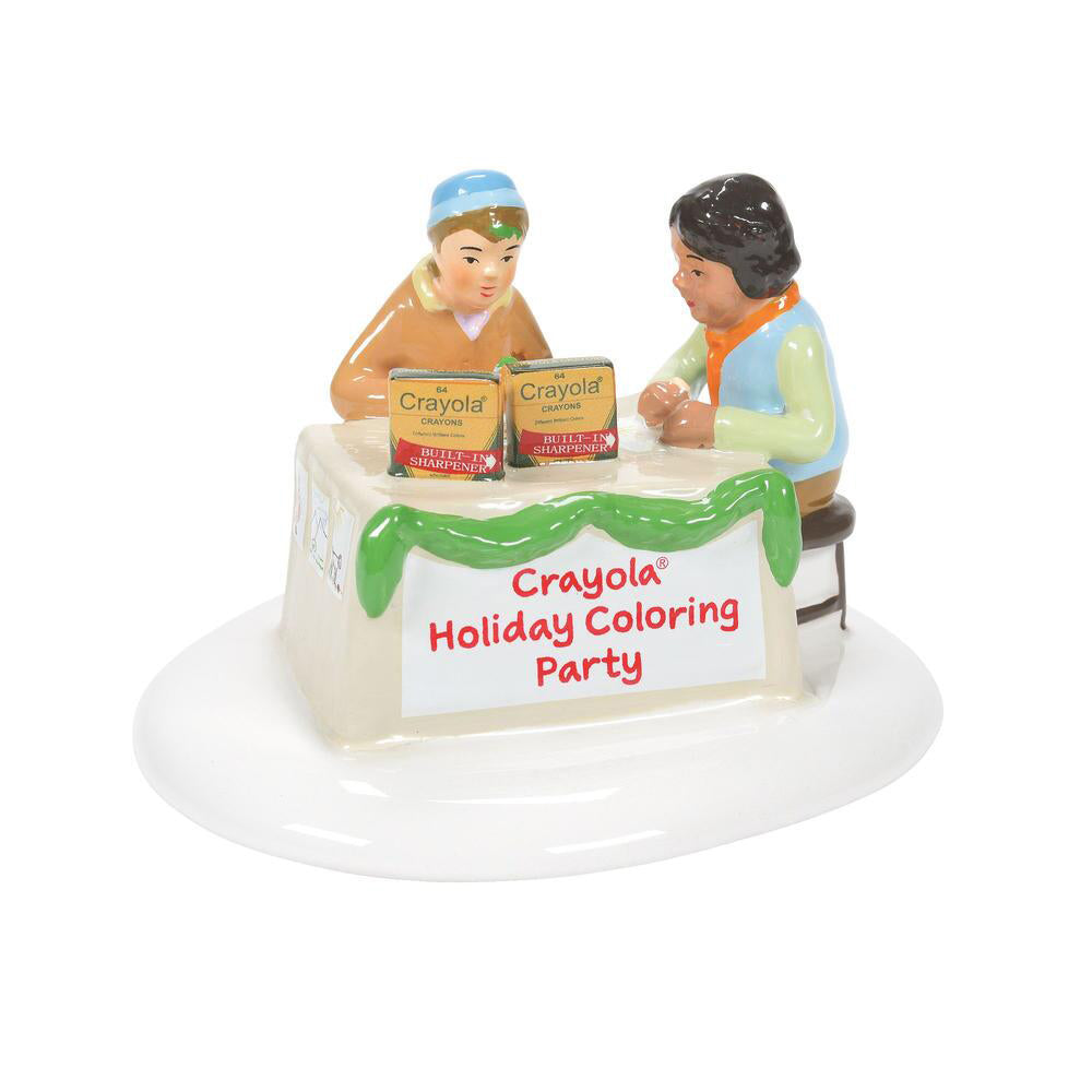 Crayola Holiday Coloring Party Figurine 6009707 by Department 56