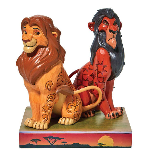 Disney's Lion King Simba and Scar Figurine 6010093 by Jim Shore