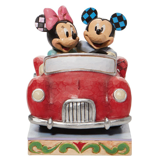 Jim Shore Disney's Minnie and Mickey in Car Figurine 6010110