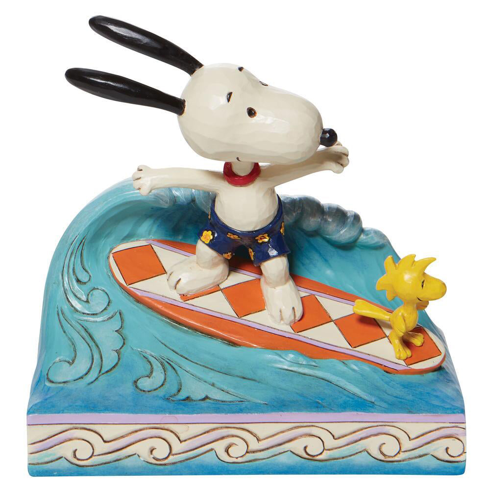 Peanuts Snoopy & Woodstock Surfing Figurine 6010114 by Jim Shore