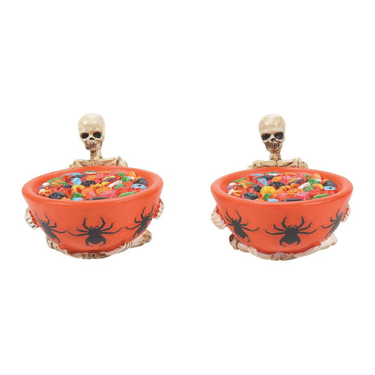 Trick or Dare Treat Bowls Set of 2 Figurines 6010453 by Department 56