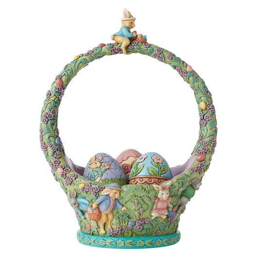 Bunnies Egg Hunt Easter Basket Figurine 6010591 by Jim Shore