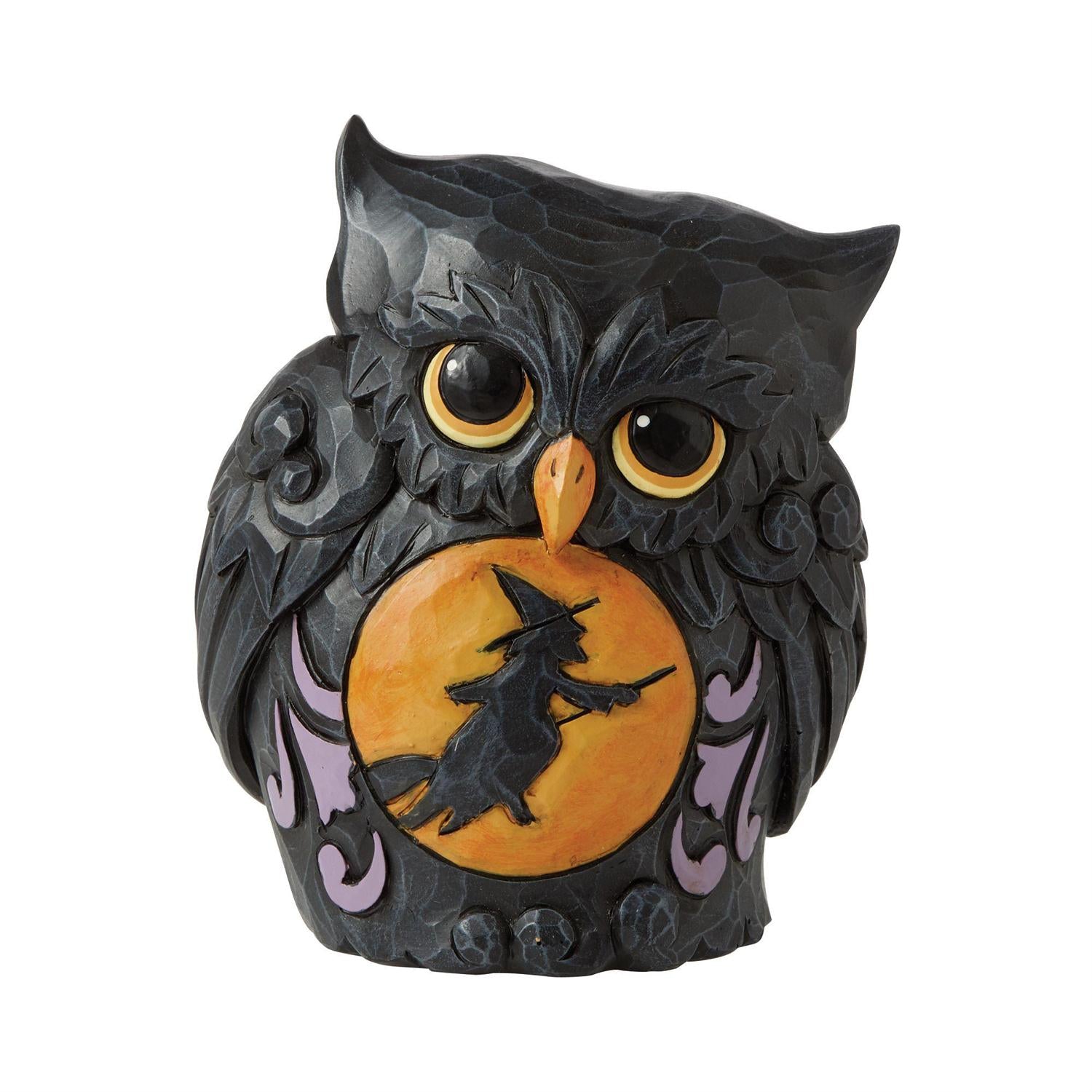 Mini Halloween Owl with Scene Figurine 6010675 by Jim Shore