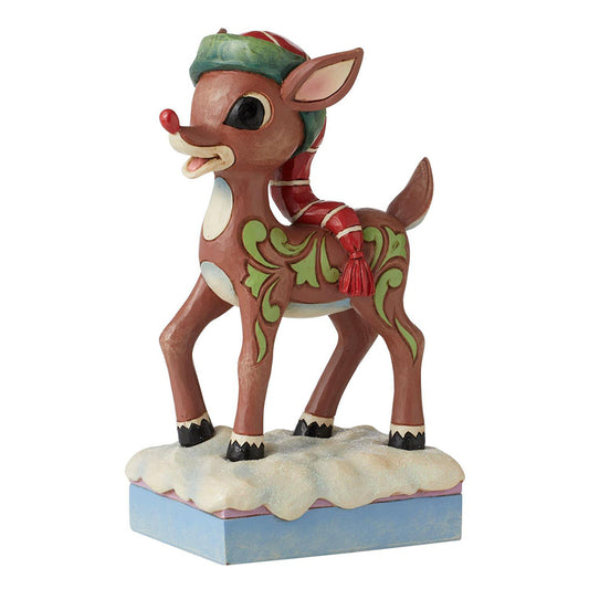 Rudolph in Hat Figurine 6010717 by Jim Shore