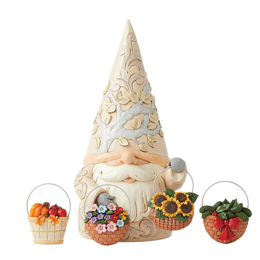 Gnome Statue with 4 Baskets Figurine 6011158 by Jim Shore