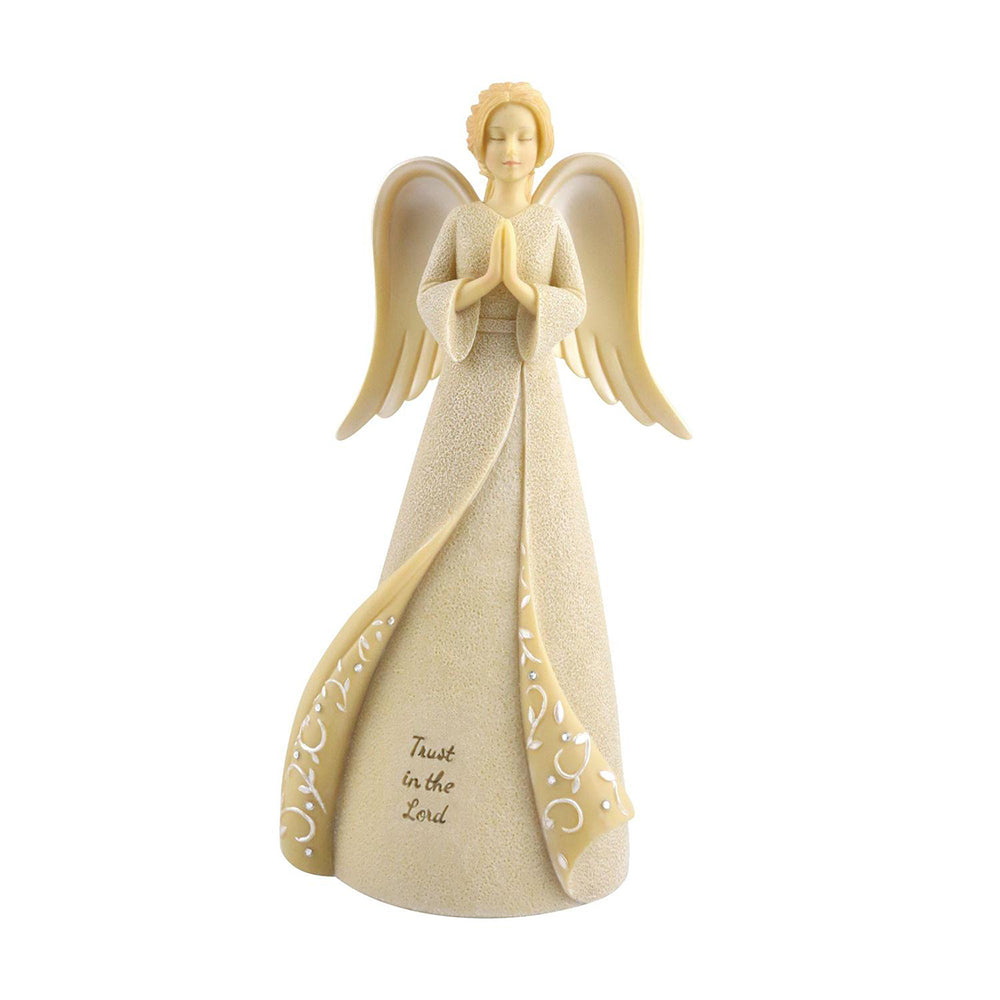 Trust in the Lord Angel Figurine 6011541 by Enesco's Foundations