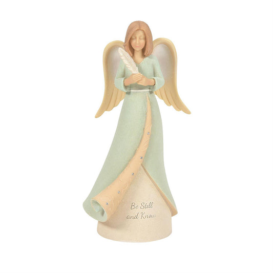 Be Still Angel Figurine 6011543 by Enesco's Foundations