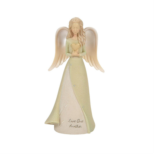 Love One Another Angel Figurine 6011544 by Enesco's Foundations