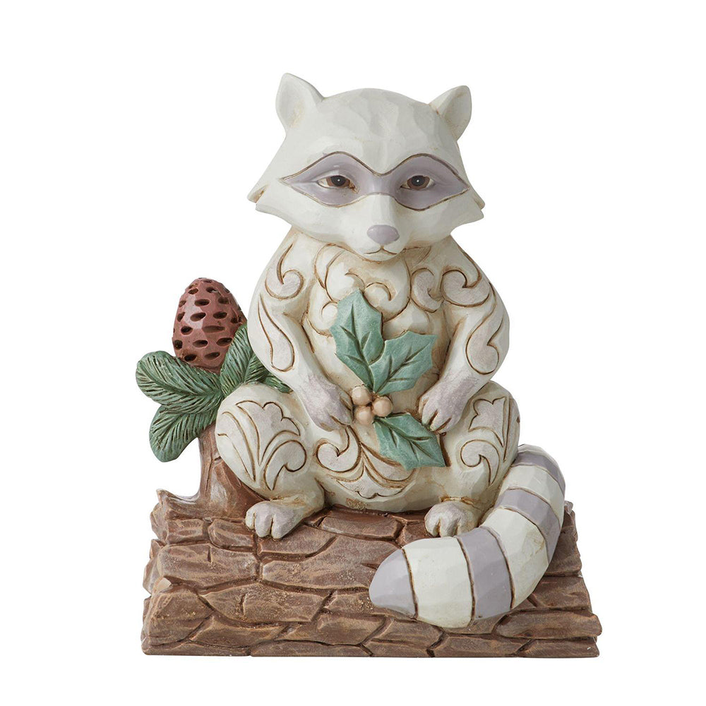 Woodland Raccoon with Pinecone Figurine 6011619 by Jim Shore