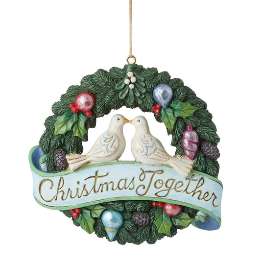 Christmas Together Wreath Ornament 6011676 by Jim Shore