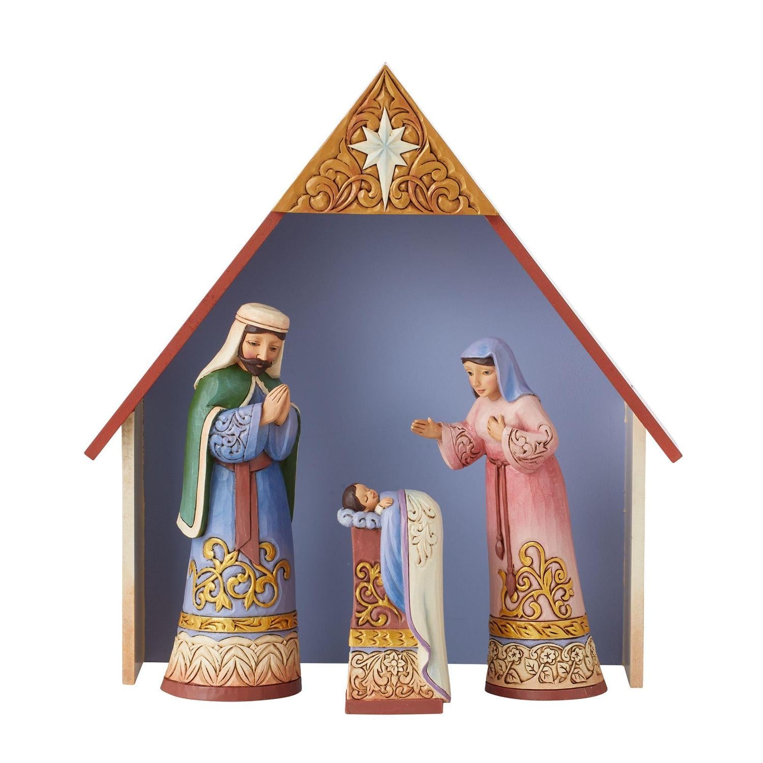 Holy Family Nativity 4 Piece Figurine Set 6011684 by Jim Shore