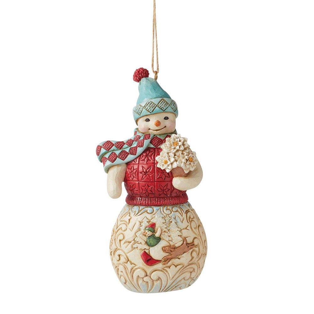 Wonderland Snowman Ornament 6011691 by Jim Shore