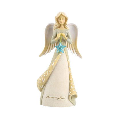 Expressions Star Angel Figurine 6011709 by Enesco's Foundations