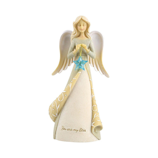 Expressions Star Angel Figurine 6011709 by Enesco's Foundations