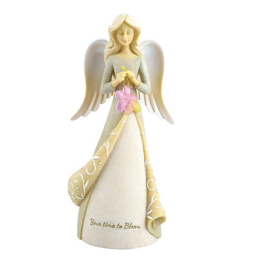 Expressions Bloom Angel Figurine 6011711 by Enesco's Foundations