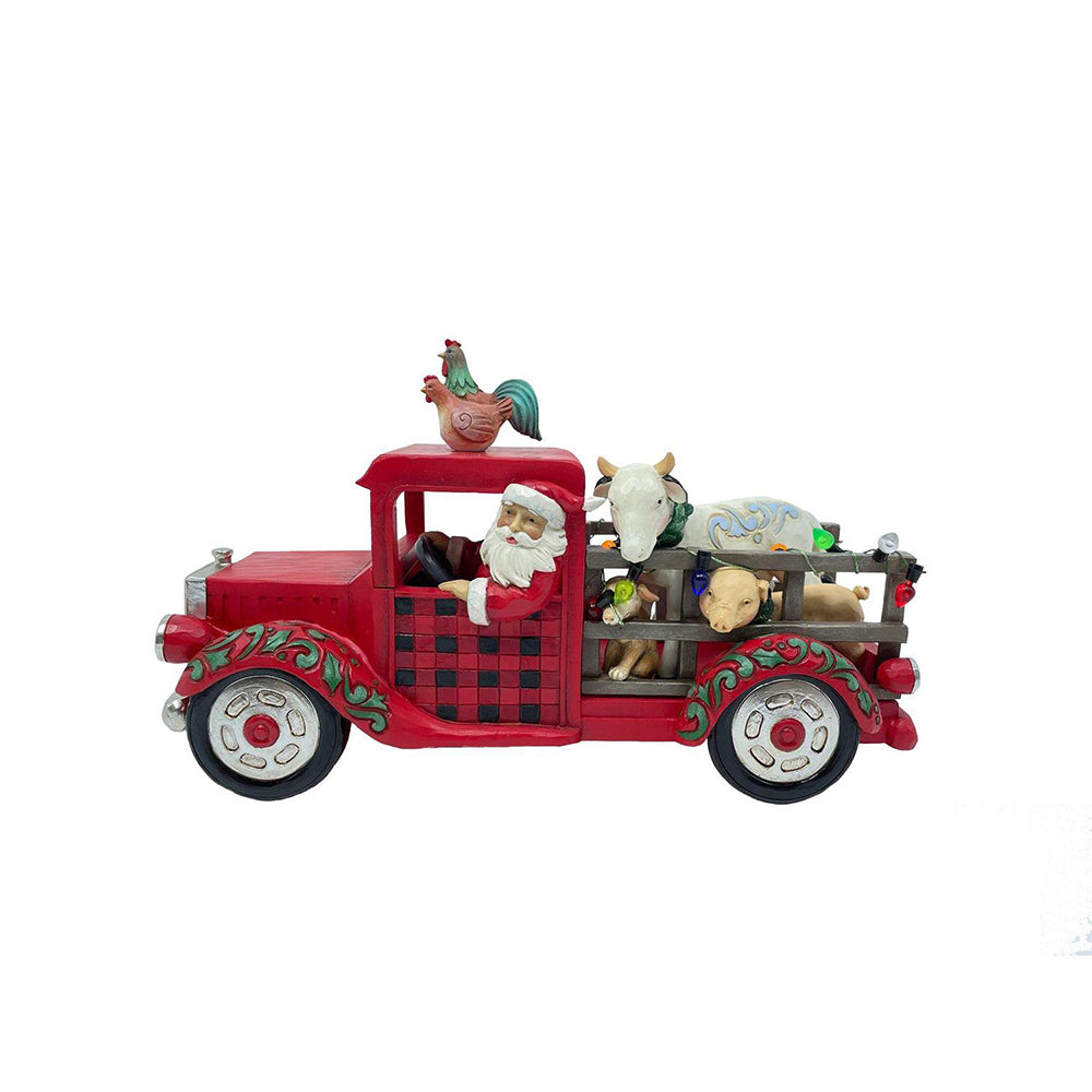 Santa Driving Truck Figurine 6011739 by Jim Shore