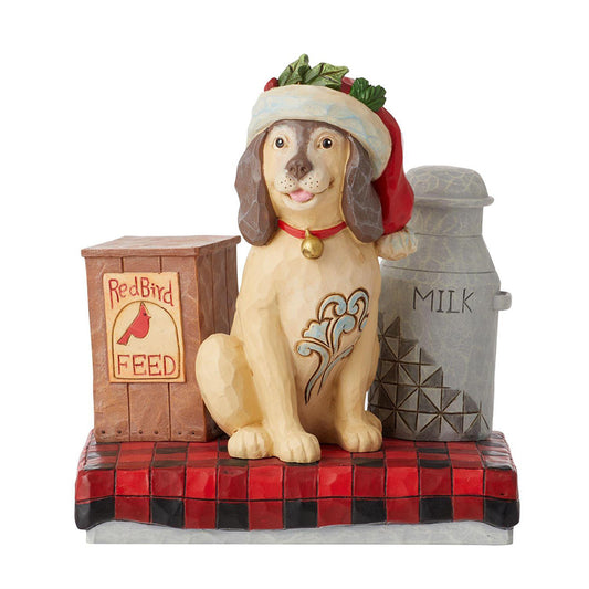 Country Dog Milk Pail Figurine 6011743 by Jim Shore