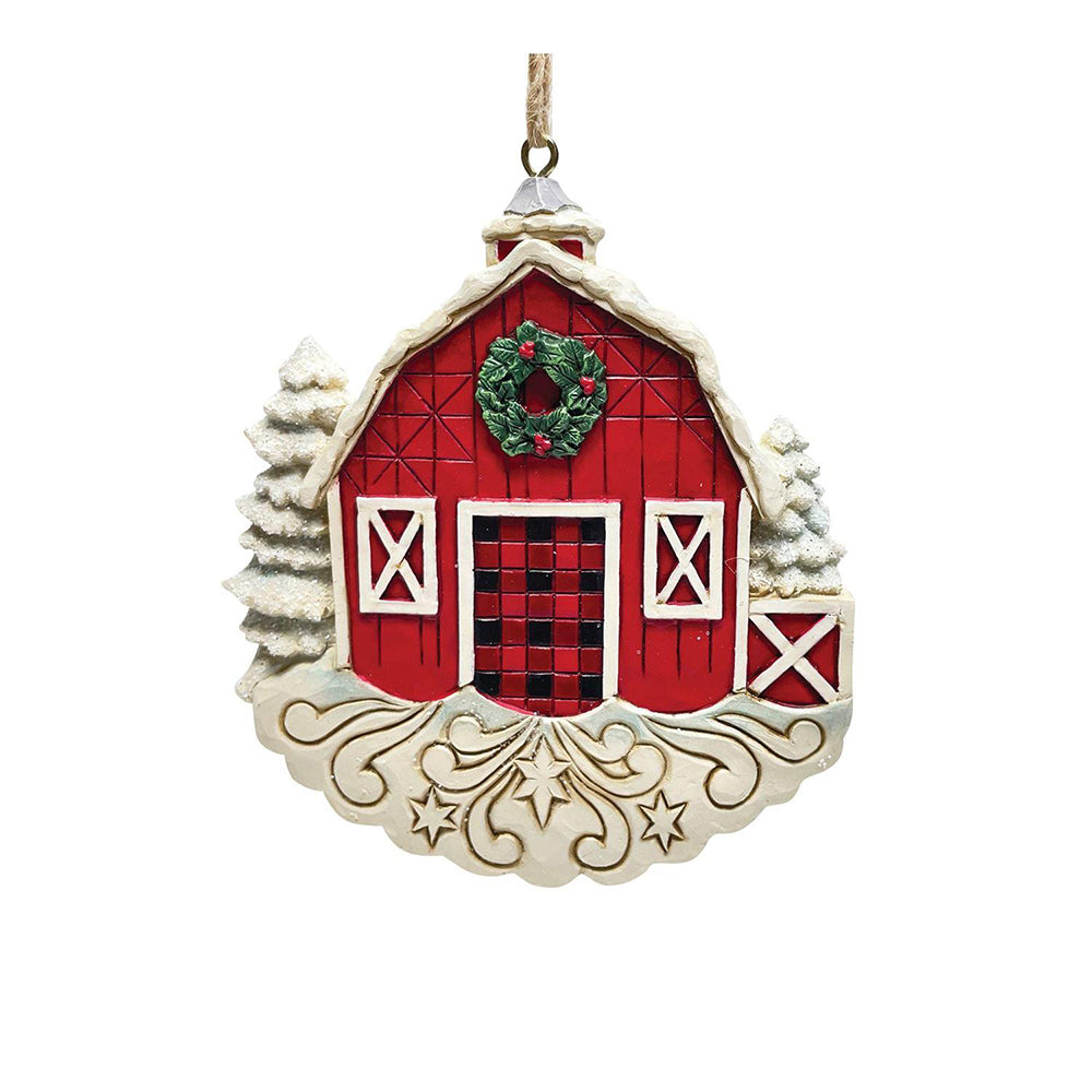 Red Barn Ornament 6011745 by Jim Shore