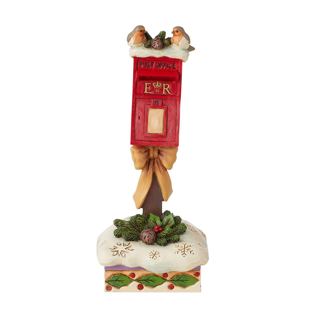 European Robins on Postbox Figurine 6011885 by Jim Shore