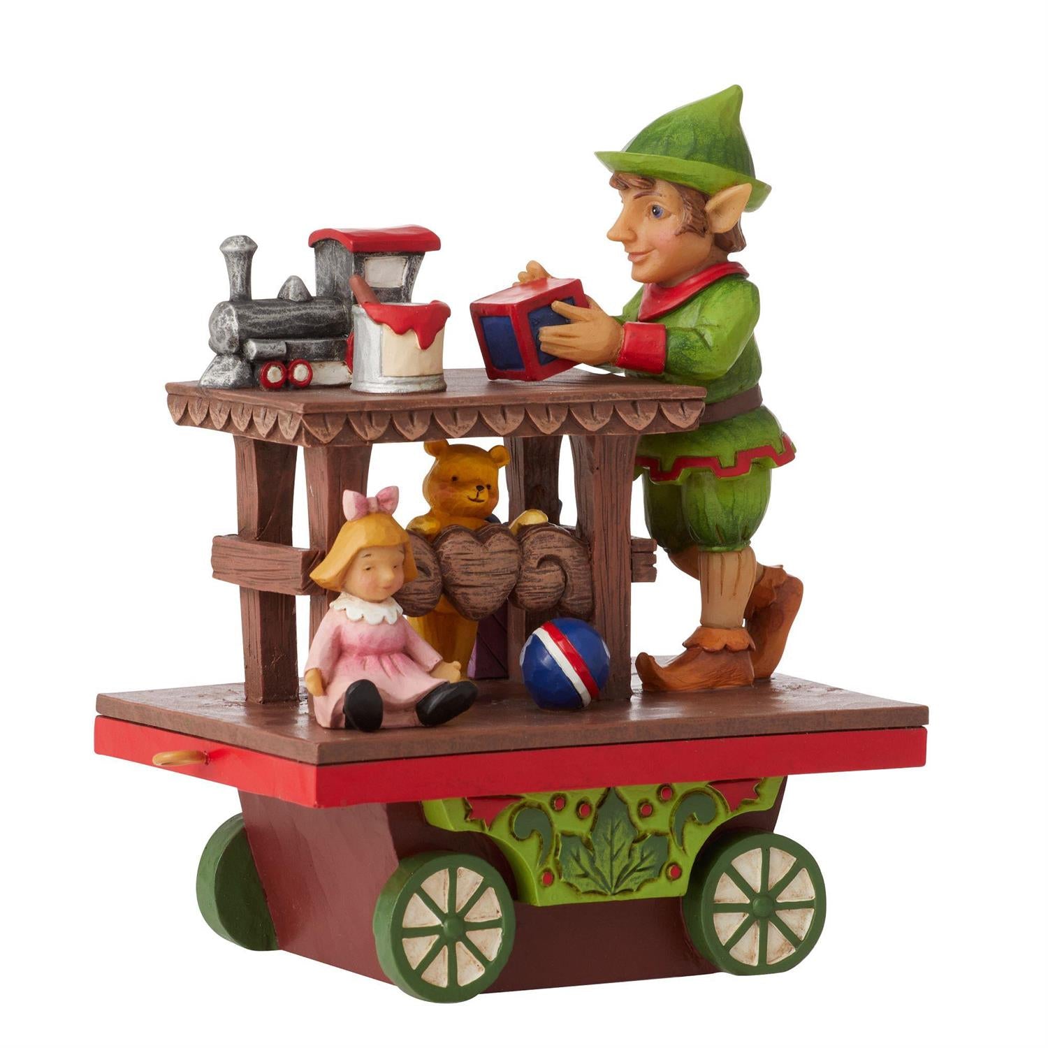 Elf with Toys Train Car Figurine 6011894 by Jim Shore