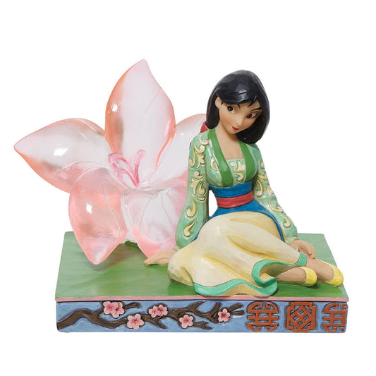 Disney's Mulan Clear Resin Cherry Blossom Figurine 6011922 by Jim Shore