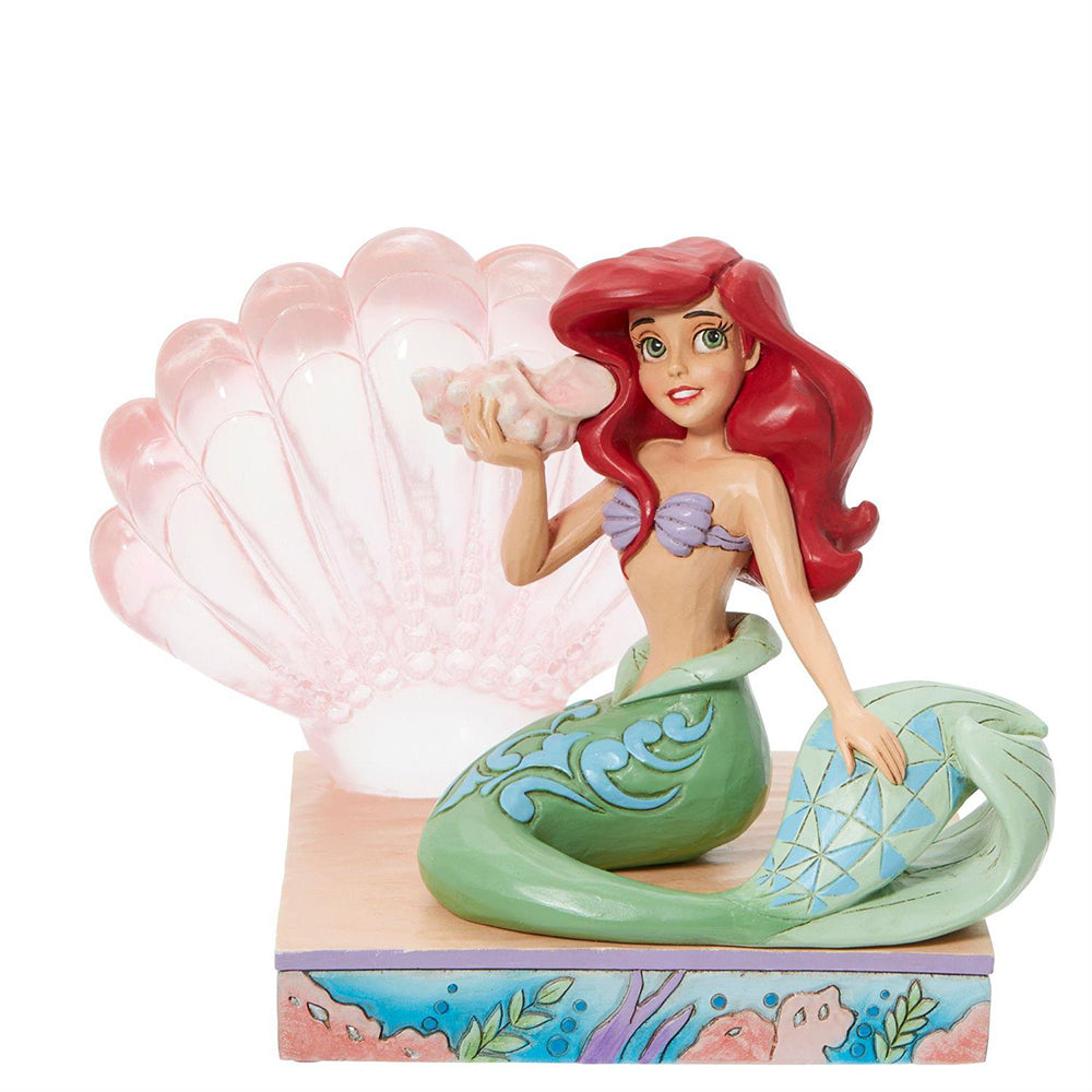 Disney's Ariel Clear Resin Shell Figurine 6011923 by Jim Shore