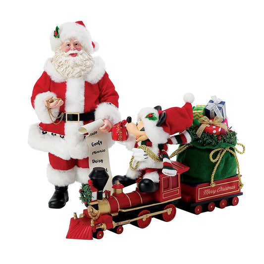 Disney Mickey Mouse and Santa All Aboard Figurines 6012042 by Department 56