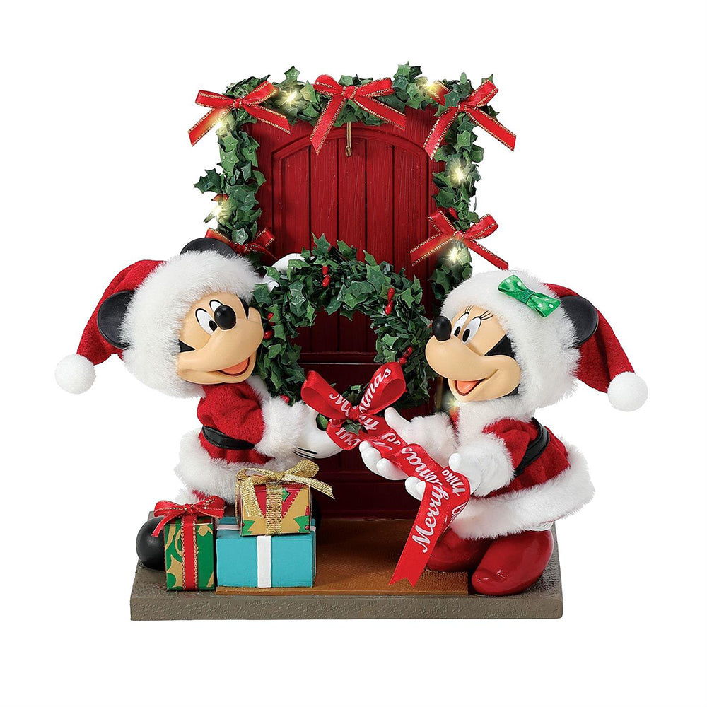 Front Door Decor Mickey and Minnie Figurine 6012221 by Department 56