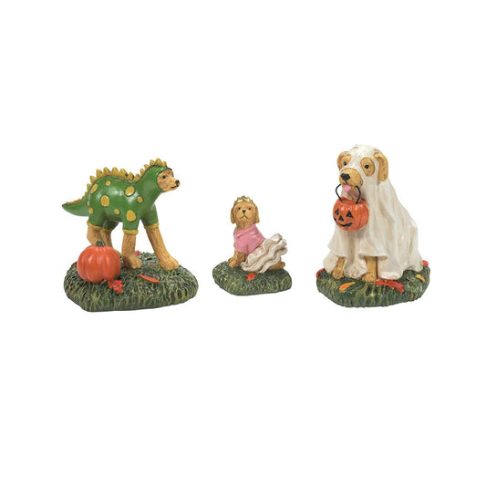 Family Halloween Pups Set of Three Figurines 6012287 by Department 56