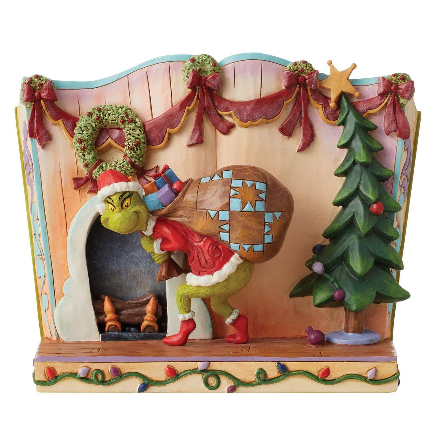 Grinch Stealing Presents Story Figurine 6012692 by Jim Shore