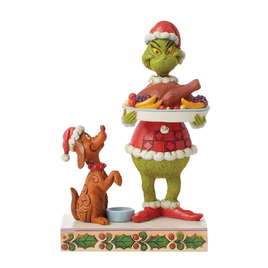 Grinch with Christmas Dinner Figurine 6012696 by Jim Shore