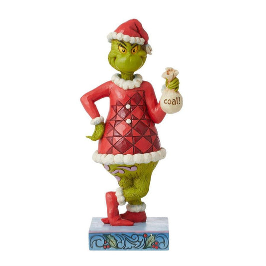 Grinch with Bag of Coal Figurine 6012697 by Jim Shore