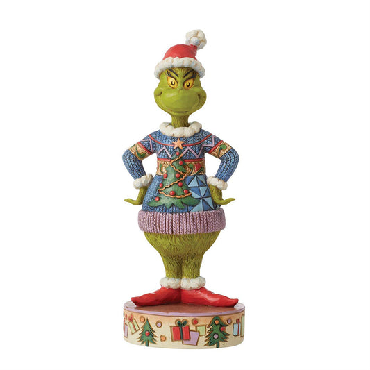 Jim Shore Grinch Wearing Ugly Sweater Figurine 6012700