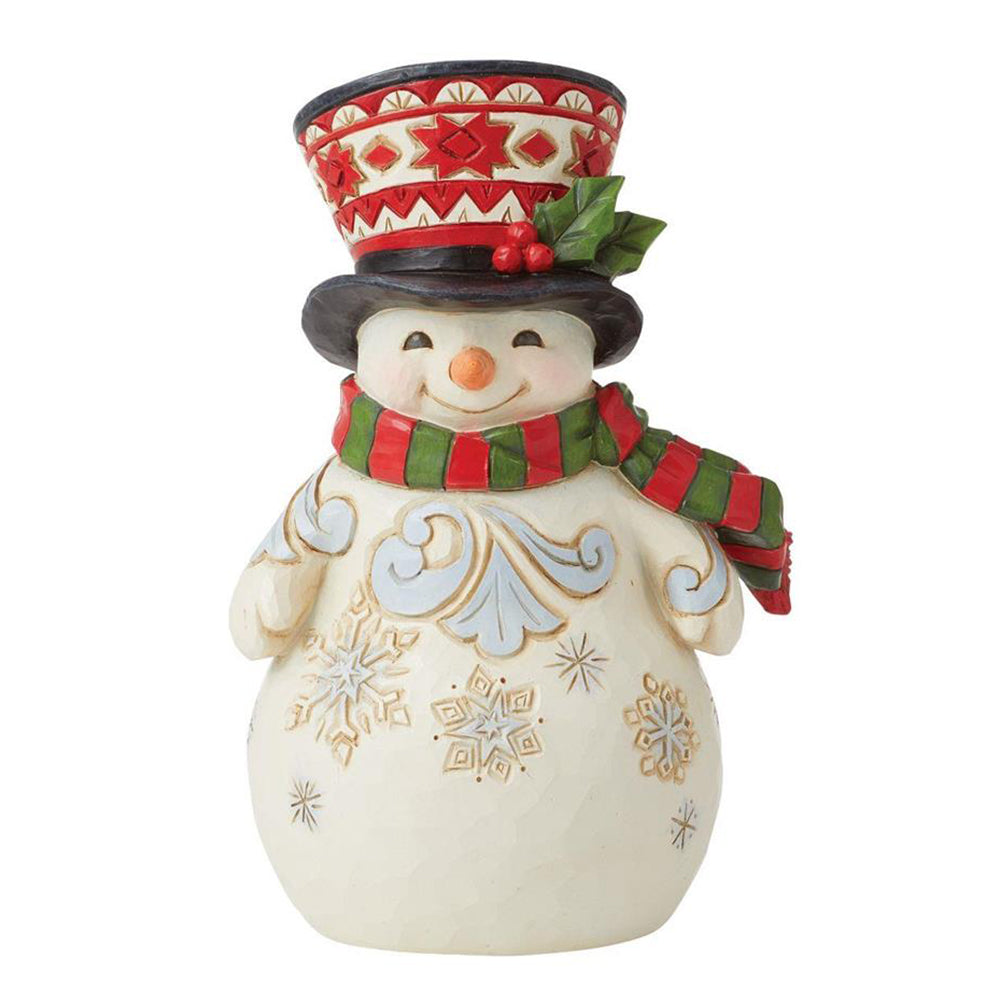 Pint Size Snowman with Large Hat Figurine 6012963 by Jim Shore