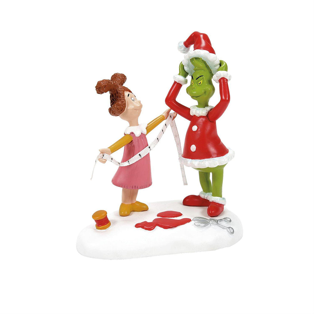 Grinch Being Fitted for a Santy Suit Figurine 6013019 by Department 56