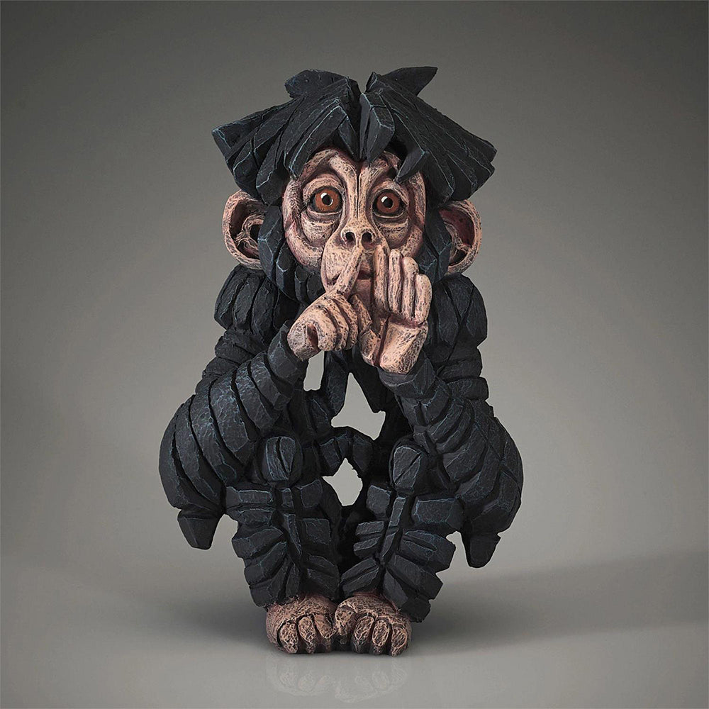 Speak No Evil Baby Chimpanzee Sculpture 6013032 by Edge Sculpture