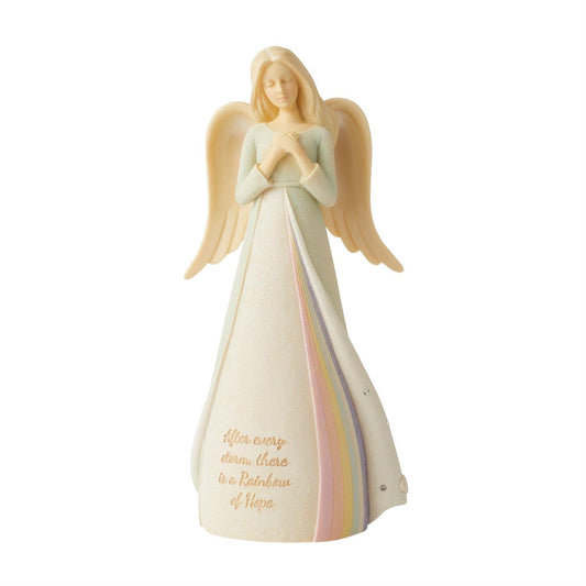 Rainbow Angel Figurine 6013034 by Enesco's Foundations