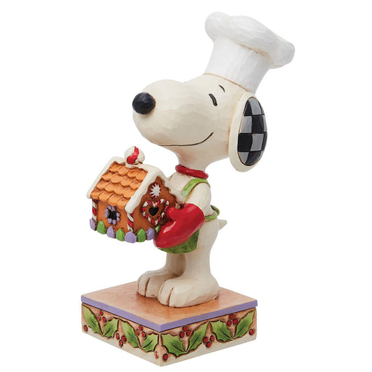 Peanuts Snoopy with Gingerbread House Figurine 6013045 by Jim Shore