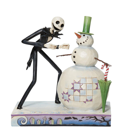 Disney's The Nightmare Before Christmas Jack with Snowman Figurine 6013056 by Jim Shore