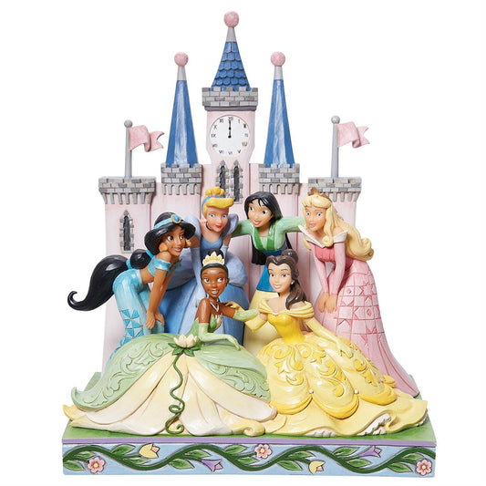 Disney's Princess Group in Front of Castle Figurine 6013075 by Jim Shore