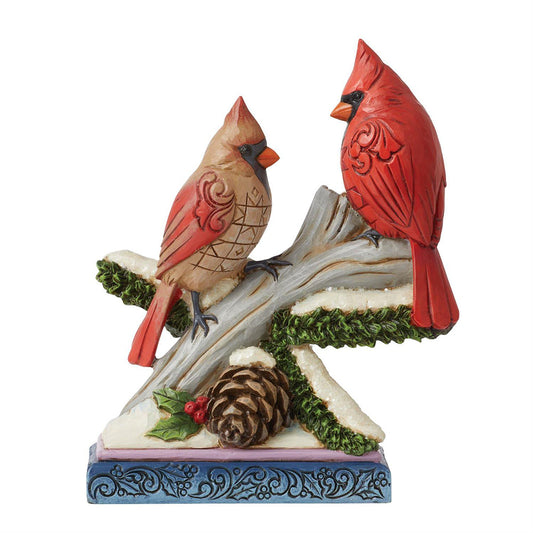 Cardinals on Snowy Branch Figurine 6013132 by Jim Shore