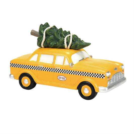 Department 56 Hailing Christmas Cab Figurine 6013405