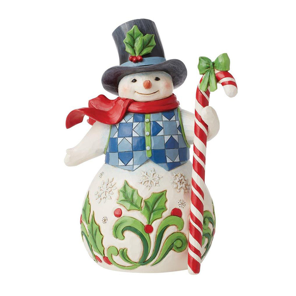 Snowman with Candy Hallmark Figurine 6013686 by Jim Shore