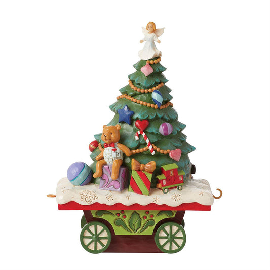 Jim Shore Christmas Tree Train 5th Car Figurine 6013946
